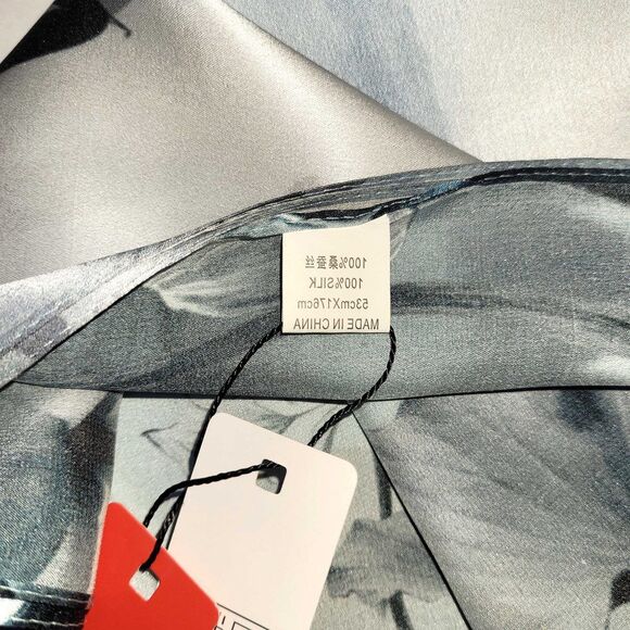 NWT Genuine 100% Mulberry Silk Satin Scarf 21"x66" Long Rectangle Shawl 53121 - Picture 8 of 8